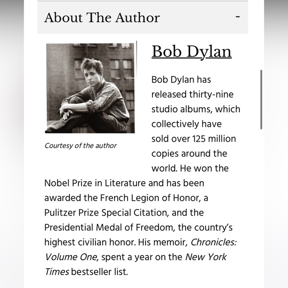 Bob Dylan; Chronicles Vol 1 - Picture 6 of 7